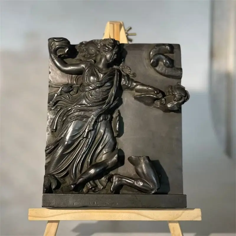 Replica Pergama altar relief, Greek mythology, goddess of darkness, Nyx ornament, European classical art decoration