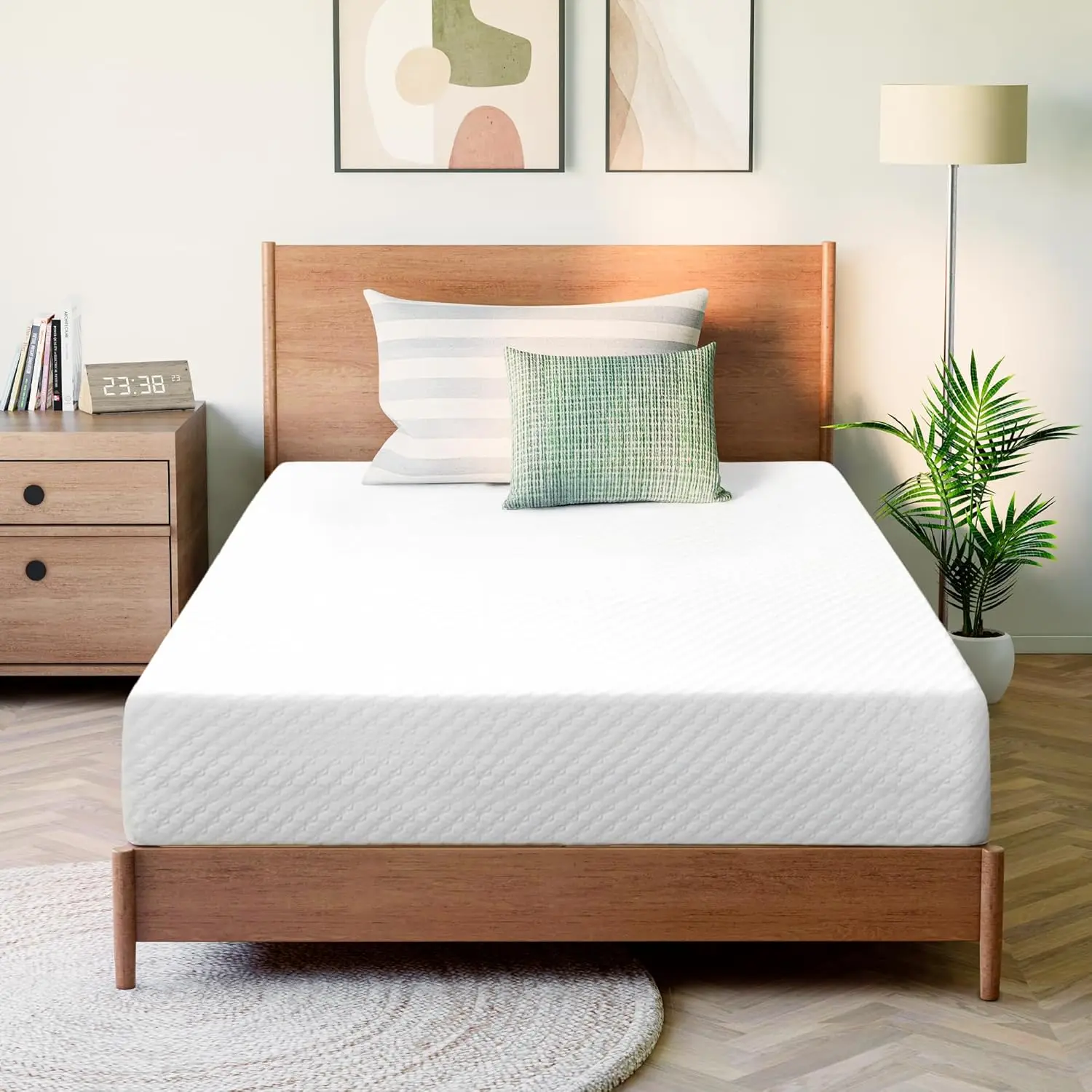 

8 Inch Twin Cooling Gel Memory Foam Mattress for Cool Sleep Medium Firm CertiPUR-US Certified Foam, Mattress in a Box Pressure R