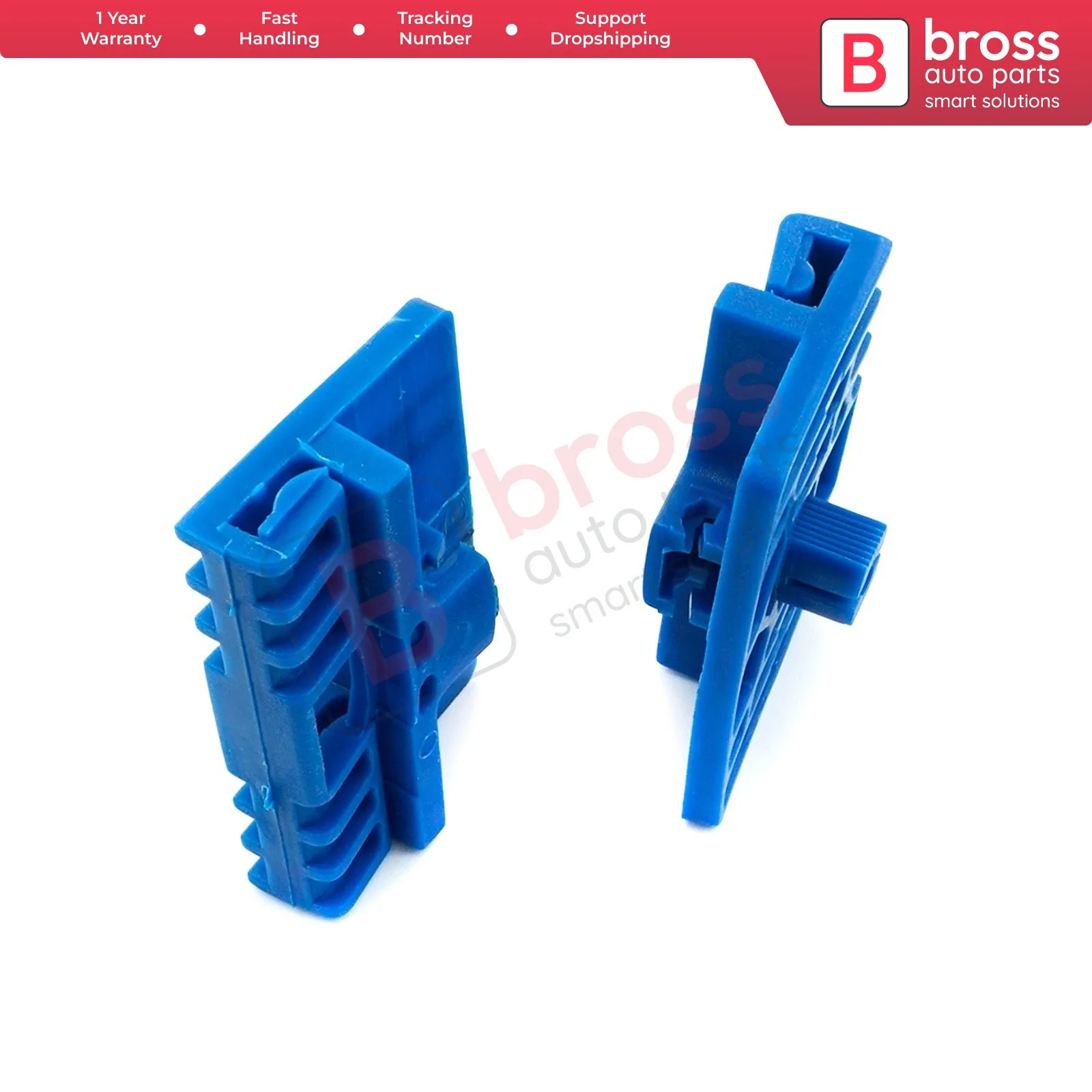 Bross Auto Parts BWR4 2 Pieces Electrical Power Window Regulator Clips Front Doors 8L3837461, 8L3837397 for Audi A3 8L A6 C5