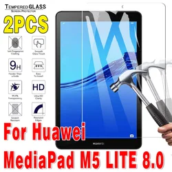 2 Pcs Tempered Glass For Huawei Mediapad M5 Lite 8 JDN2-L09 Screen Protector 8.0 Tempered Glass Tablet Screen Protectors Film