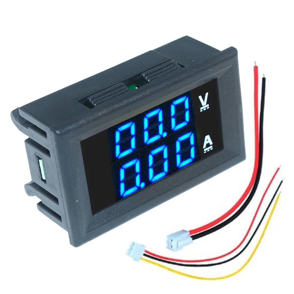 Voltímetro Digital con pantalla LCD, amperímetro, vatímetro, medidor de potencia y corriente de voltaje, 12V, 24V, 36V, 100 W, DC 0-1000 V, 10A