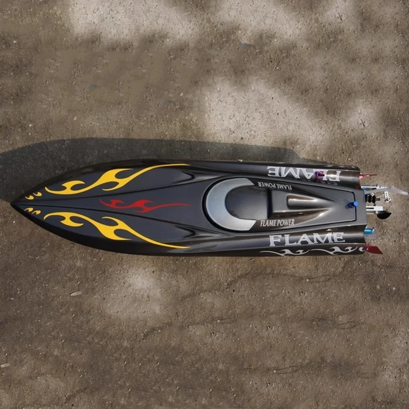 Bateau rapide électrique télécommandé 2.4G RTR, puissance sans balais, coque en fibre de verre, système de refroidissement par eau, modèle de bateau RC à grande vitesse