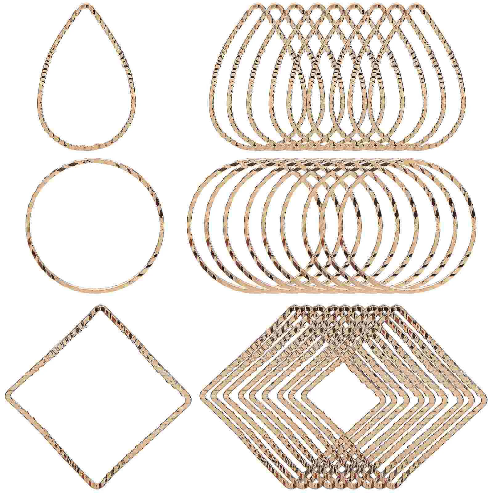 

30 Pcs DIY Earring Hoops Kits For Jewelry Making Round Earrings Suite 200X200X010CM Supplies