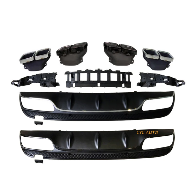 W205 Tuning Diffuser For Mercedes Benz W205 C Class AMG Sedan Diffuser C200 Edition 1 2015 2016 2018