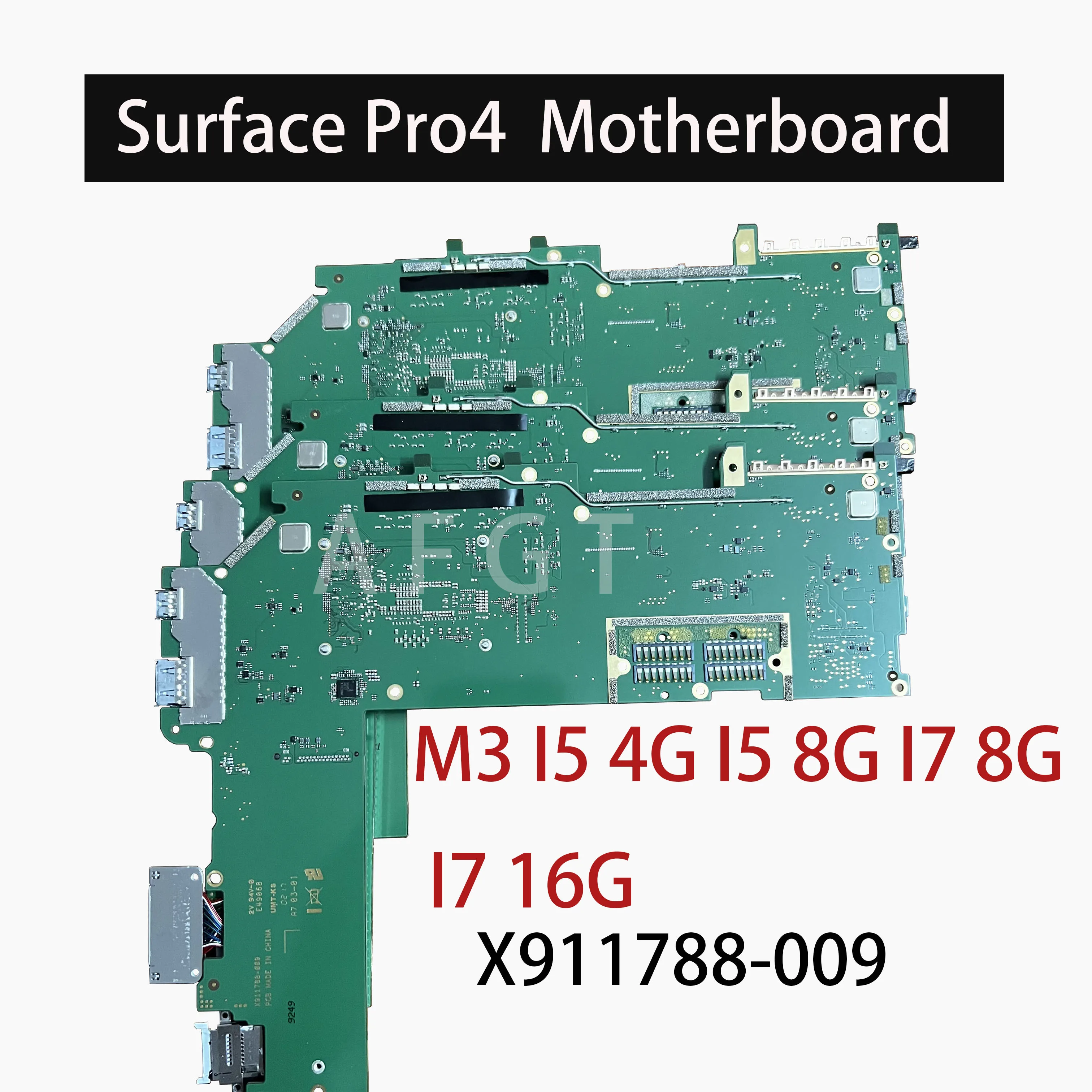 Placa-mãe Original para Microsoft Surface Pro 1724 Tablet Computer Motherboard m3 i5 4g 8g i7 8g 16g Testado Bem X911788009