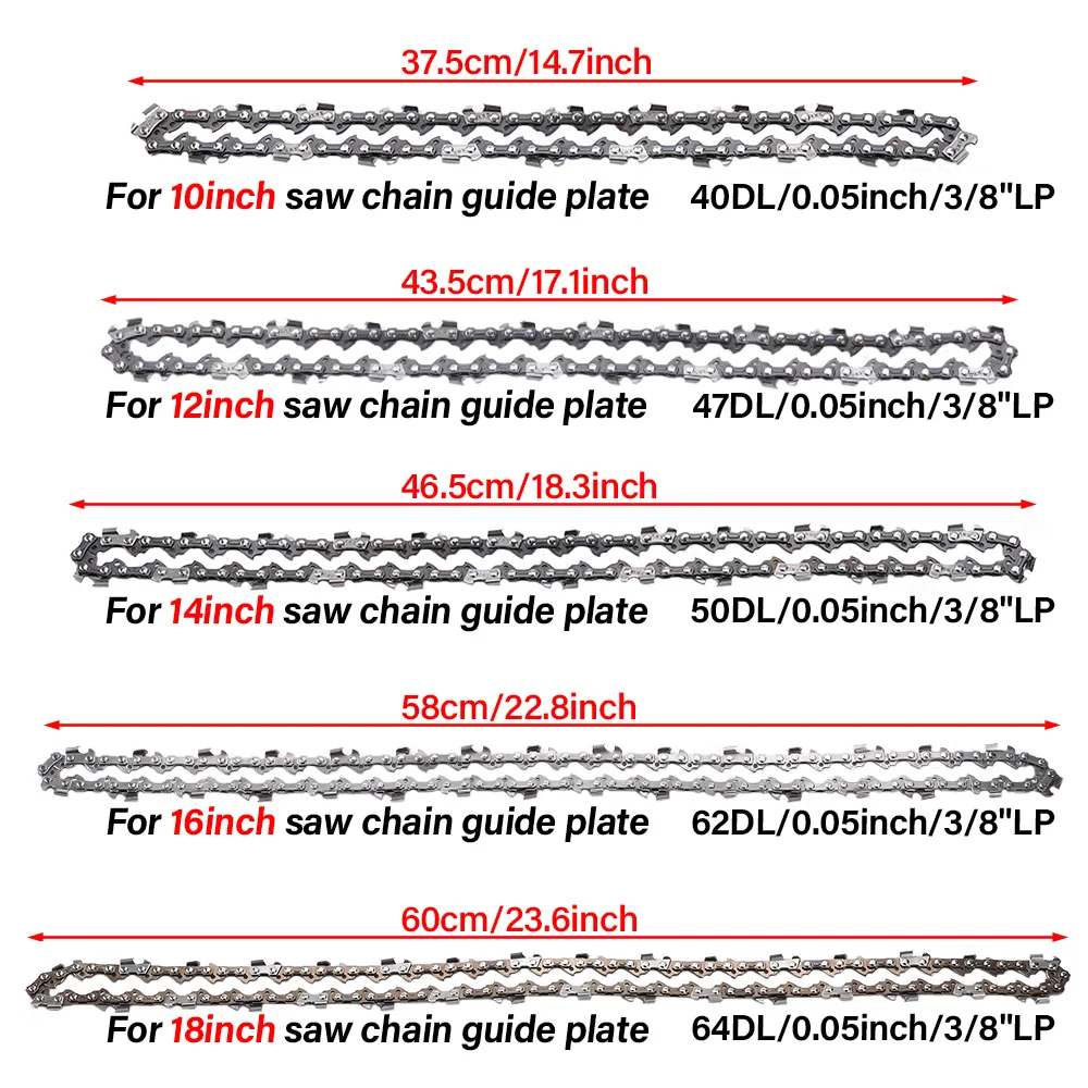 14/18/20 بوصة 325 الملعب 058 مقياس سلسلة المنشار 47/50/62/64/76 رابط المحرك للعديد من المناشير النموذجية