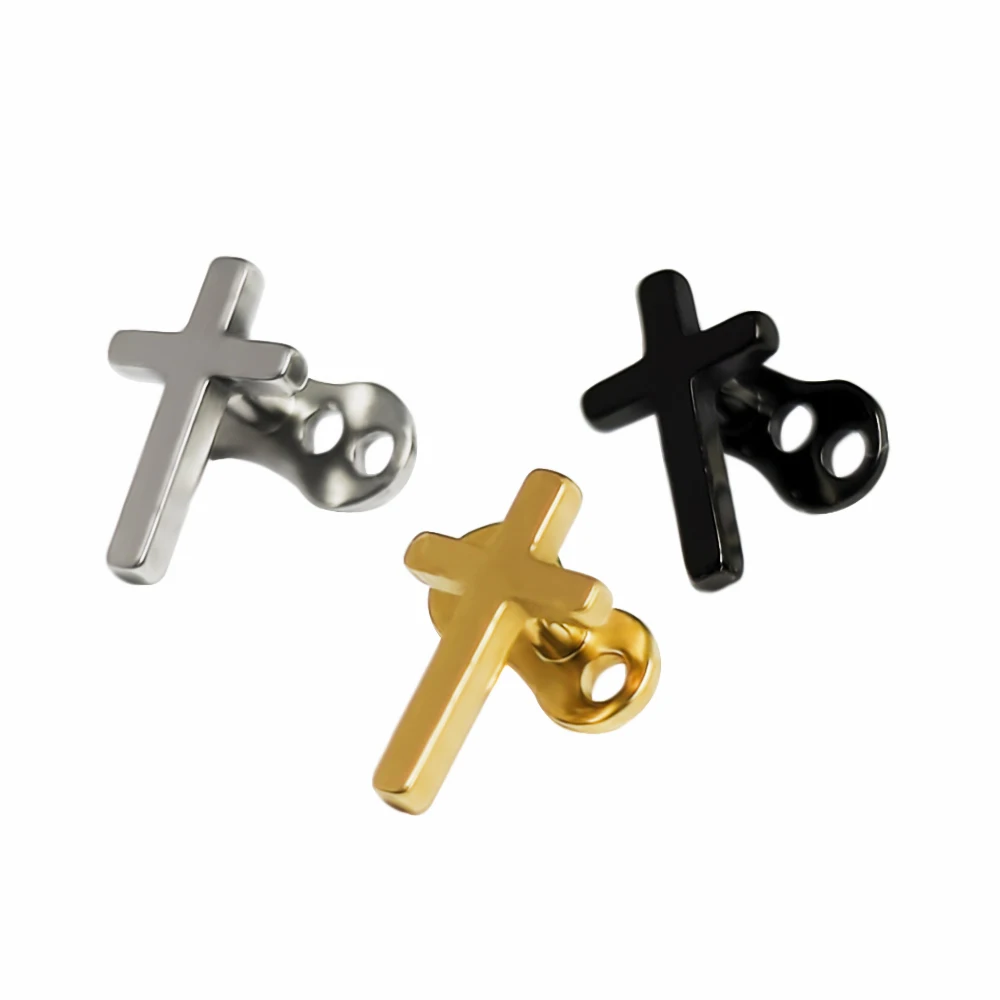 F136 Titanium Microdermal Piercing Surface Internally Threaded Gem Ends Dermal Diver Hide Medusa Piercing Body Jewelry