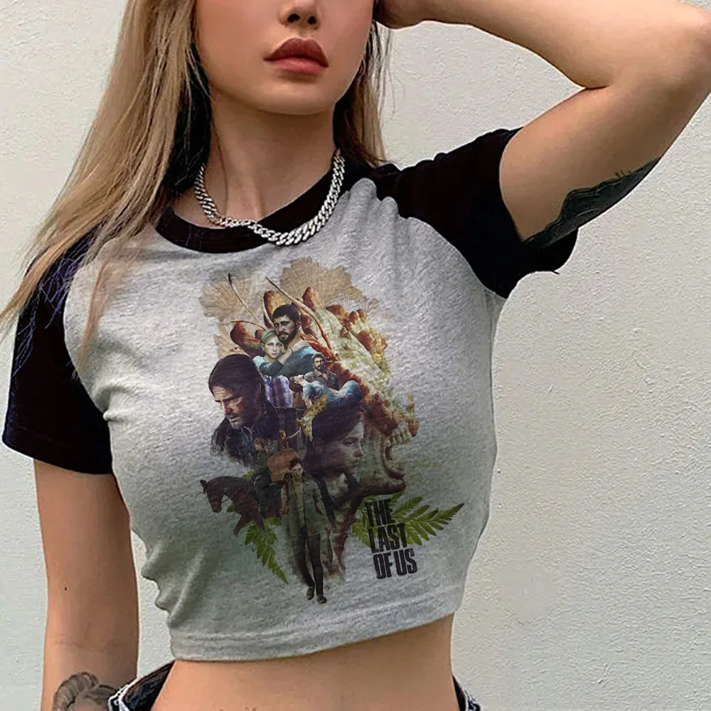 the Last of Us graphic  korean fashion fairy grunge  crop top Woman streetwear  korean fashion yk2 clothing tshirt