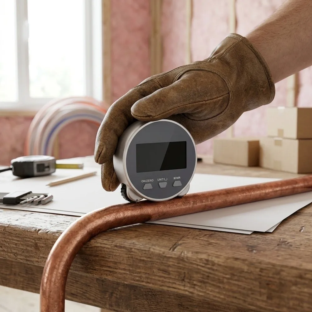 Digital Measuring Wheel with for Simple One-Button Operation for Fast Measurements 652.8ft Range LCD Brightness Optimized
