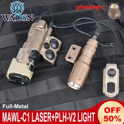 Wadsn MAWL C1 Light 1000Lumens PLHv2 Flashlight UNAXON Dual Funtion Switch Mawl IR Illumination Lamp Red Green Blue Laser