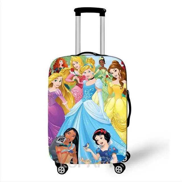 Disney Snow White Princess Luggage Cover Elastic Suitcase Protective Cover For Travel Bag Anti-Dust Protective Cover