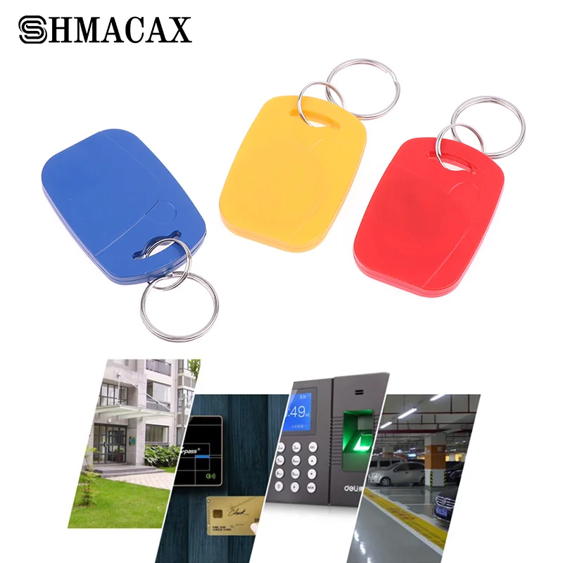 Smart Card Key Fob Ring Controle de acesso, IC + ID, RFID, Dual 125Khz e 13.56Mhz, Chip EM4100 S50