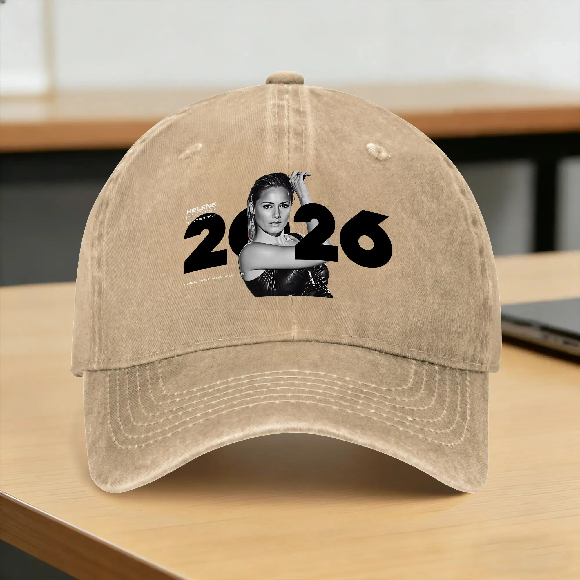 H-Helene Fischer 360° Stadium Tour Washed Baseball Cap  y2k Retro Sun Trucker Hat Summer Unisex-Teens Outdoor Gym Baseball Caps