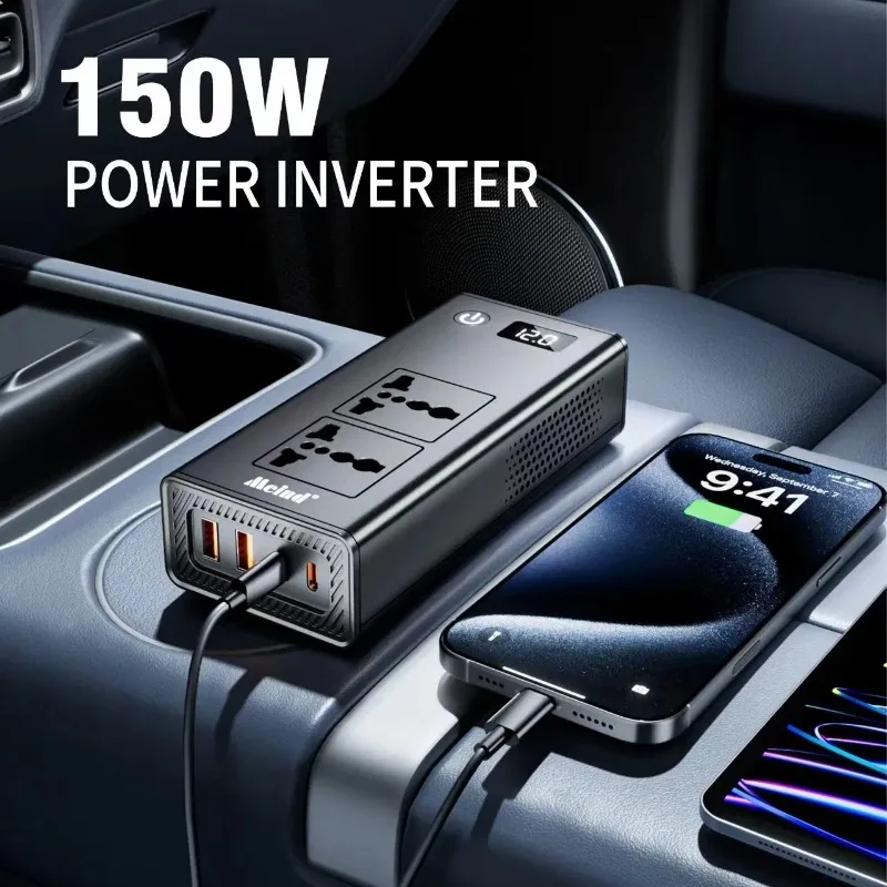 Convertitore di potenza per auto da 200 W del fornitore cinese da CC 12 V a CA 220 V con certificazione CE/RoHS