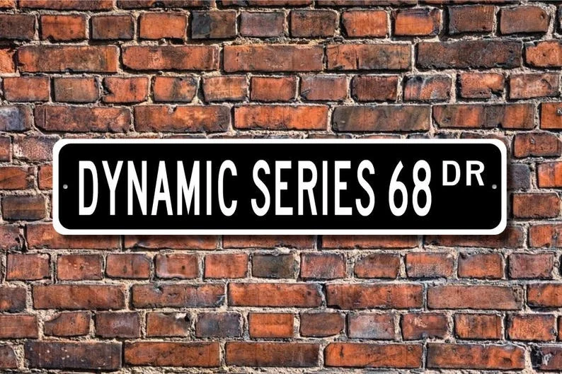 Dynamic Series 68, Oldsmobile Dynamic Series 68 sign, Oldsmobile Dynamic Series 68 gift, vintage car, Custom Street Sign, Qualit