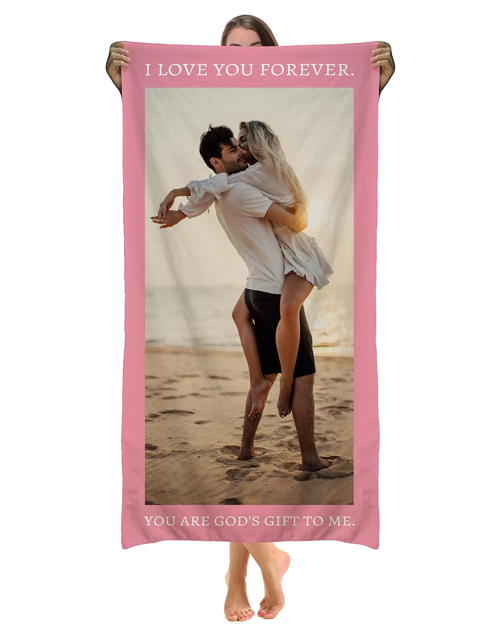 Personalized Beach Towel Custom Photo Name/logo/Word Oversized Microfiber Towel Wedding Party Souvenir for Beach Swimming Bath