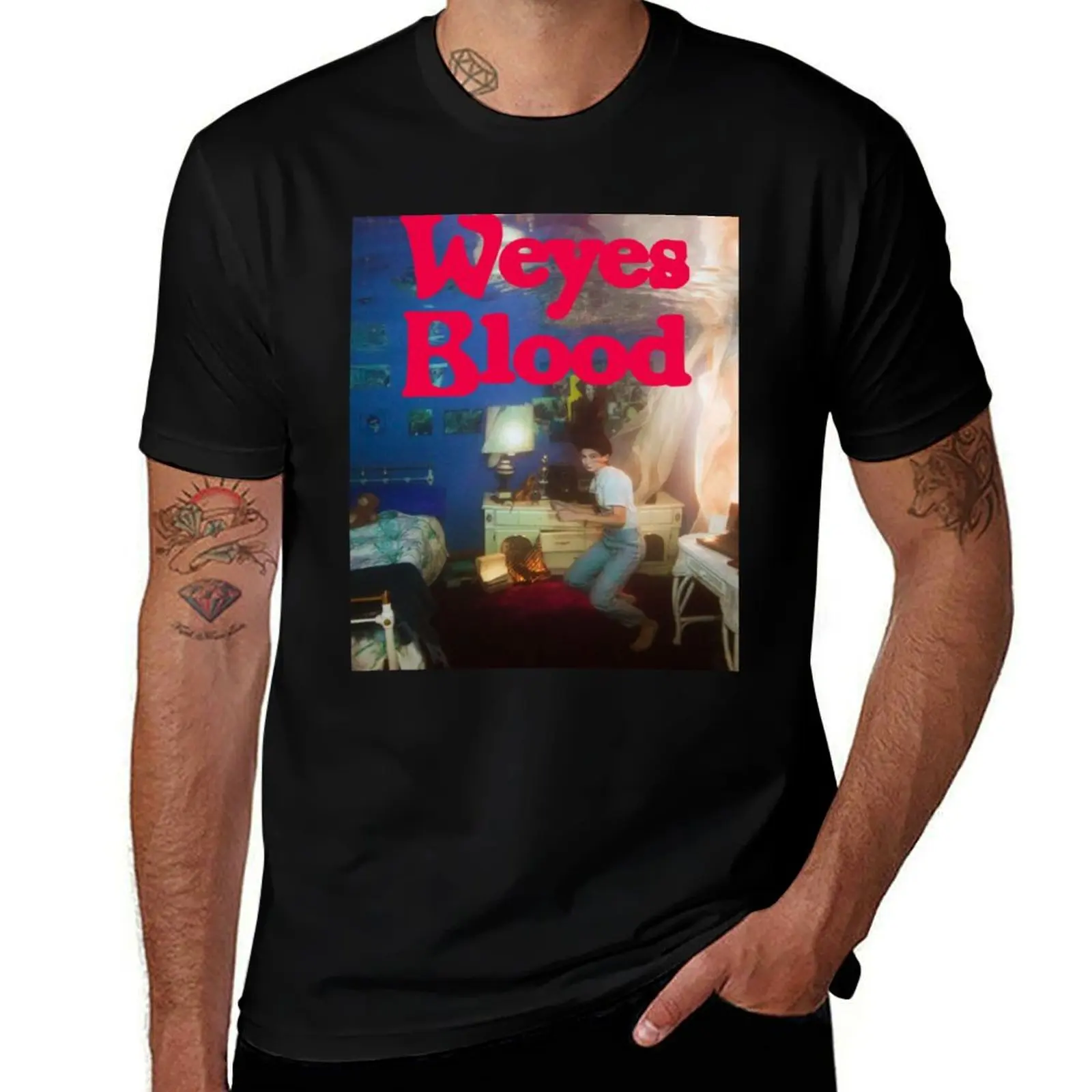 

weyes blood T-Shirt t shirt men 100% cotton luxury brand man t shirts graphic T-Shirt