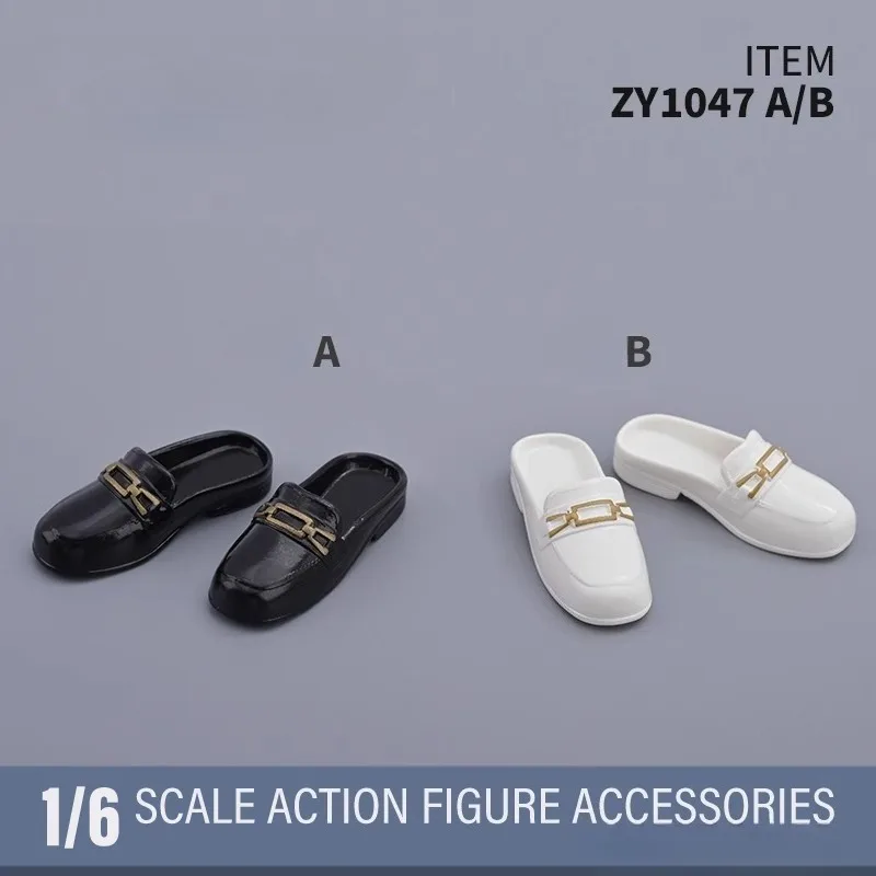 

ZYTOYS 1/6 ZY1047 Baotou Slippers Flat Bottomed Slippers Hollow Shoes Model for 12'' Action Figures Body Dolls