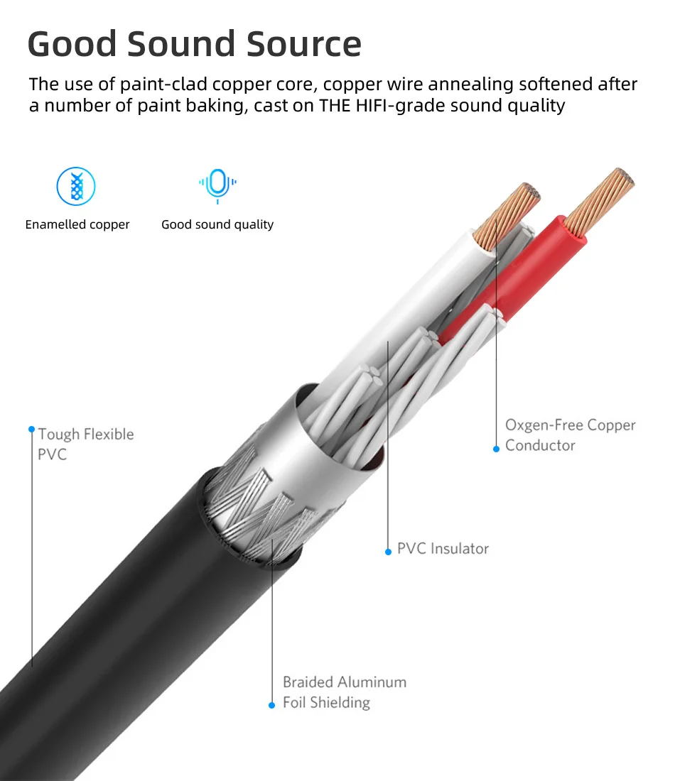 Pozłacana wtyczka gniazdo stereofoniczny kabel Audio 3.5mm męskie do 2RCA żeński Adapter Audio, kompatybilne z głośniki Stereo