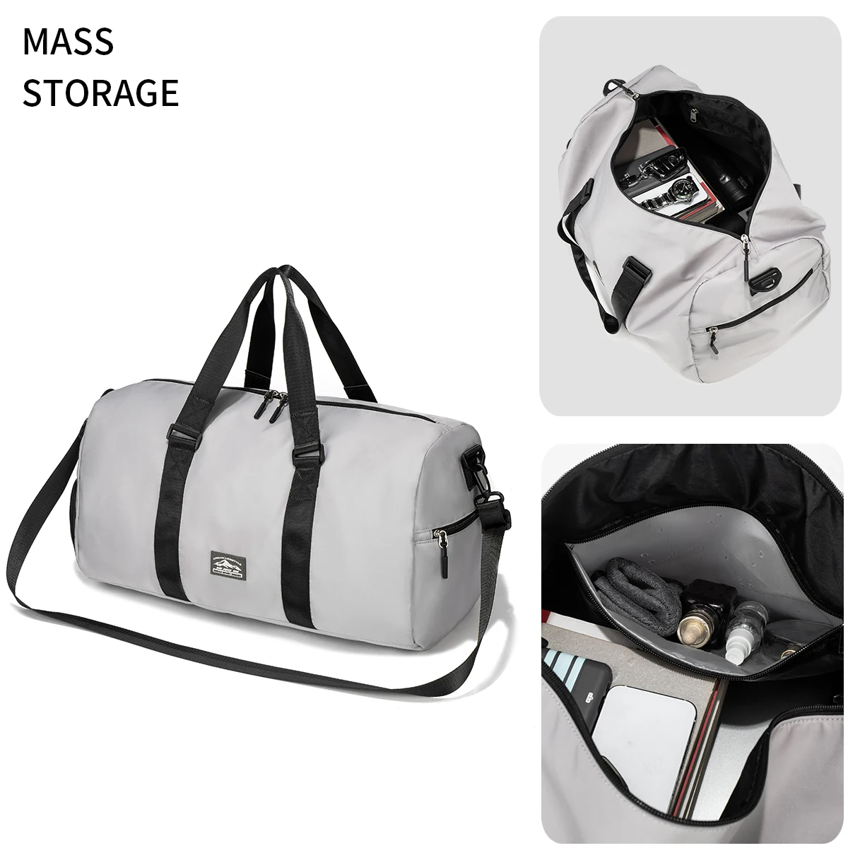 Travel Bag Male Female Large-Capacity Hand Luggage Dry-Wet Separation Sports Fitness Bag Short-Distance Travel Package