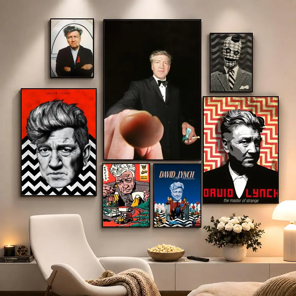 Director David Lynch Surreal Cinema Poster Peel And Stick Wall Art PP Waterproof HD Bedroom Living Room Home Decor Gift