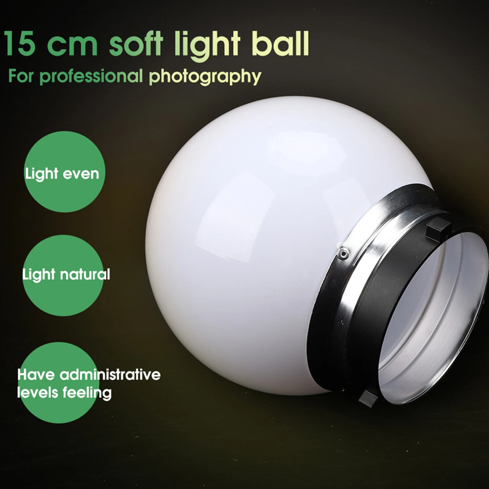 Photography Accessory 15cm Soft Light Ball General Flash Lampshade for Bowens Mount