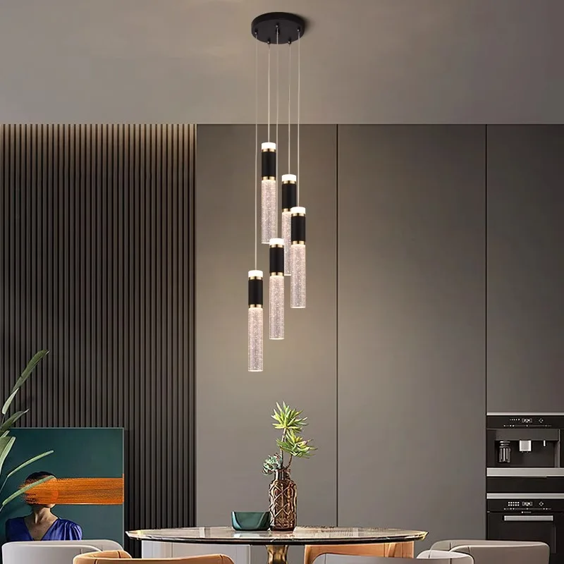 Nordic Crystal Pendant Lights LED Ceiling Lamp Bedside Hanging Lighting for Living Room Kitchen Bedroom Ceiling Home Decor