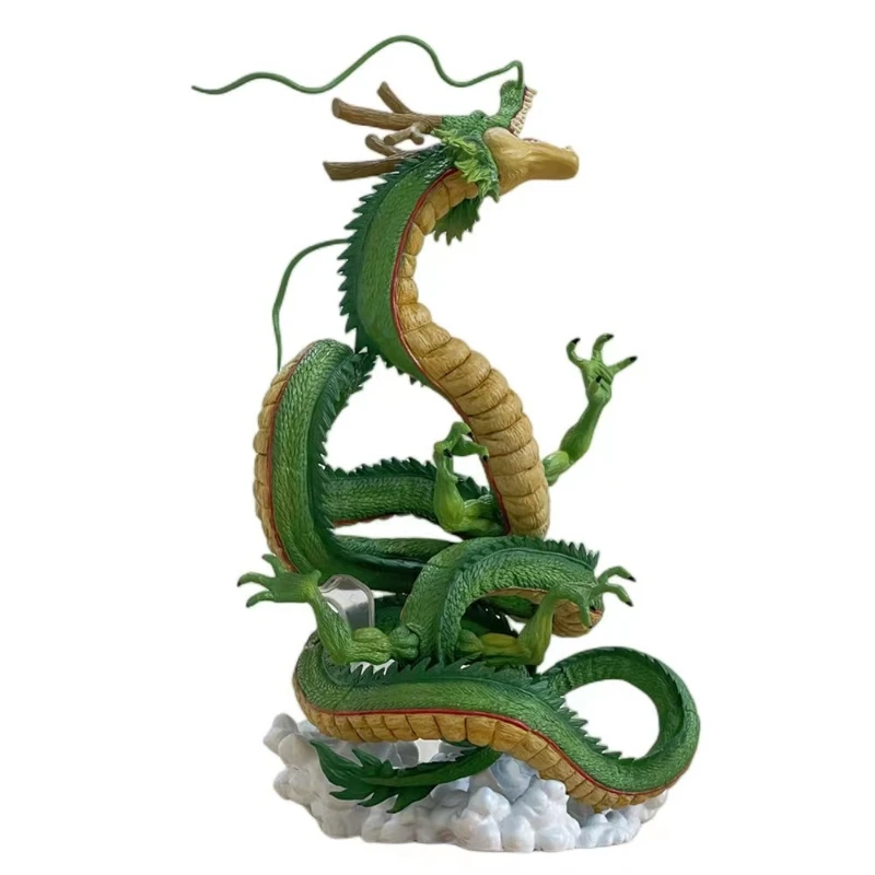 Dragon Ball YFS Earth God Dragon Heads Up Dragons Green Model Desktop Oversized Arrangement Figures Twentieth Anniversary Gifts