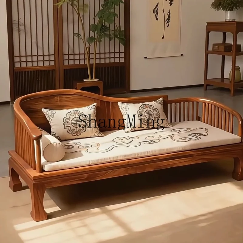 

SM household black walnut chaise longue minimalist sofa chaise longue chaise longue bedroom leisure chair