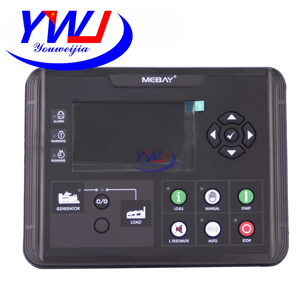 Mebay Controller DC60D DC62D DC60DR DC62DR Generator Auto Start Stop Control Module Colorful LCD Display Diesel Gas Genset Parts