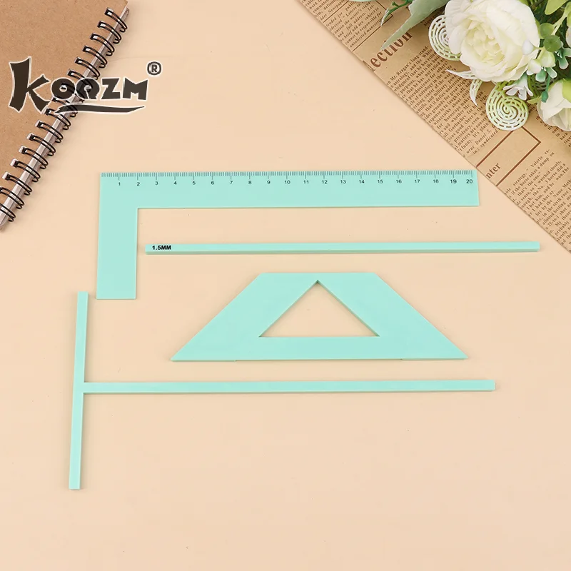 Bookbinding Easy Scrapbooking Tool Plastic Positioner Ruler For Efficient Production Convenient Binding Device For Handbook
