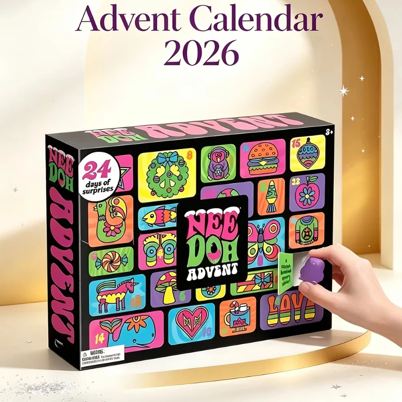 NEEDOH Christmas Easter Advent Calendar 24 Pcs Unique Cute Squishy Fidget Toy Slow Rebound Stress Relief Mystery Surprise Box