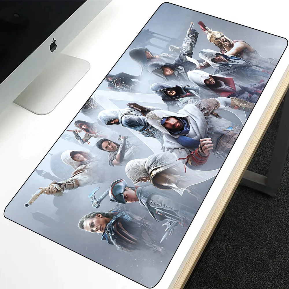 Assassins Creed Mousepad HD Printing Computer Gamers Locking Edge Non-slip Mouse Pad XXL90x40cm Keyboard PC Desk Pad