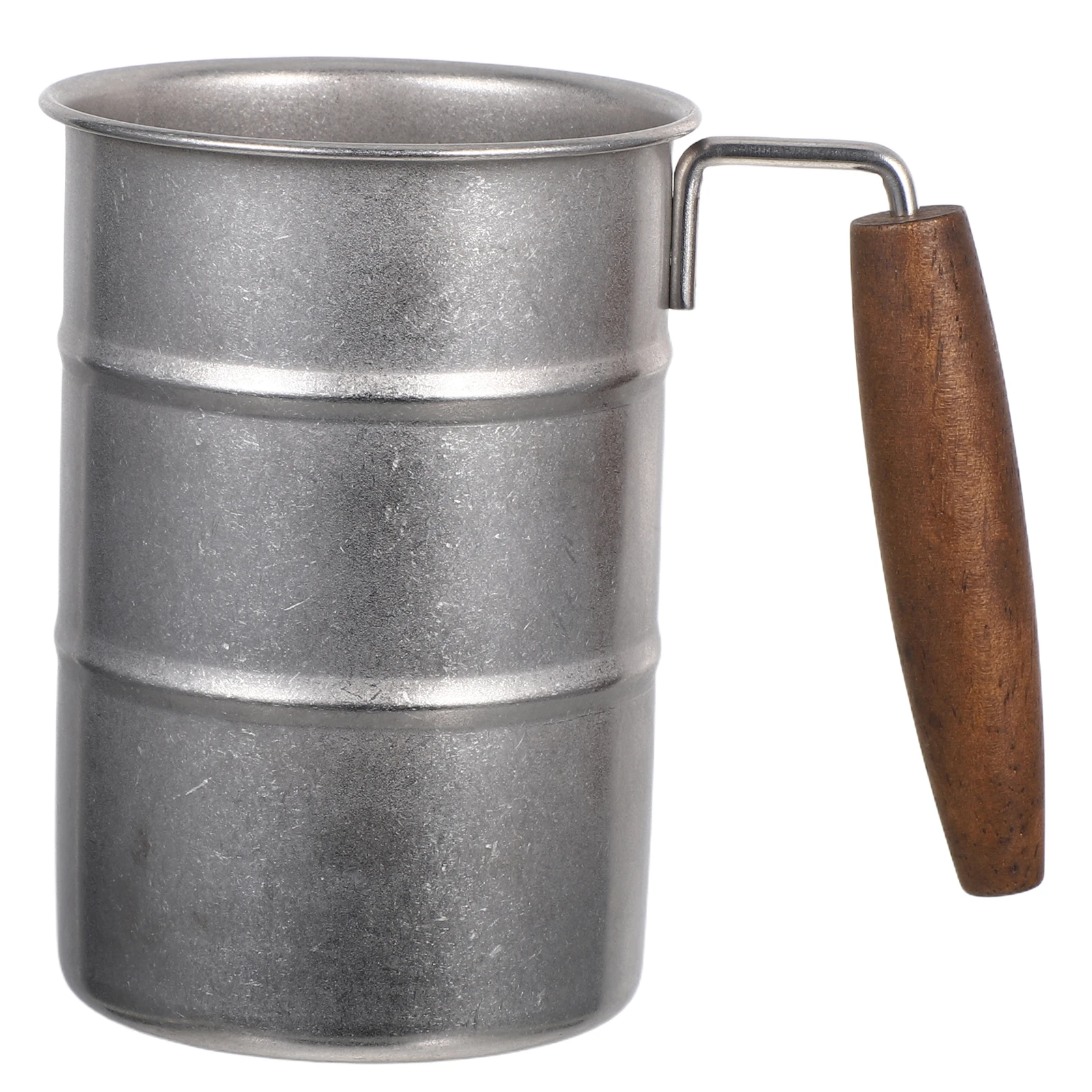 

2 Pcs Retro Style Beer Mug Metal Coffee Cup Camping Mugs Cups with Handle Tumbler Travel
