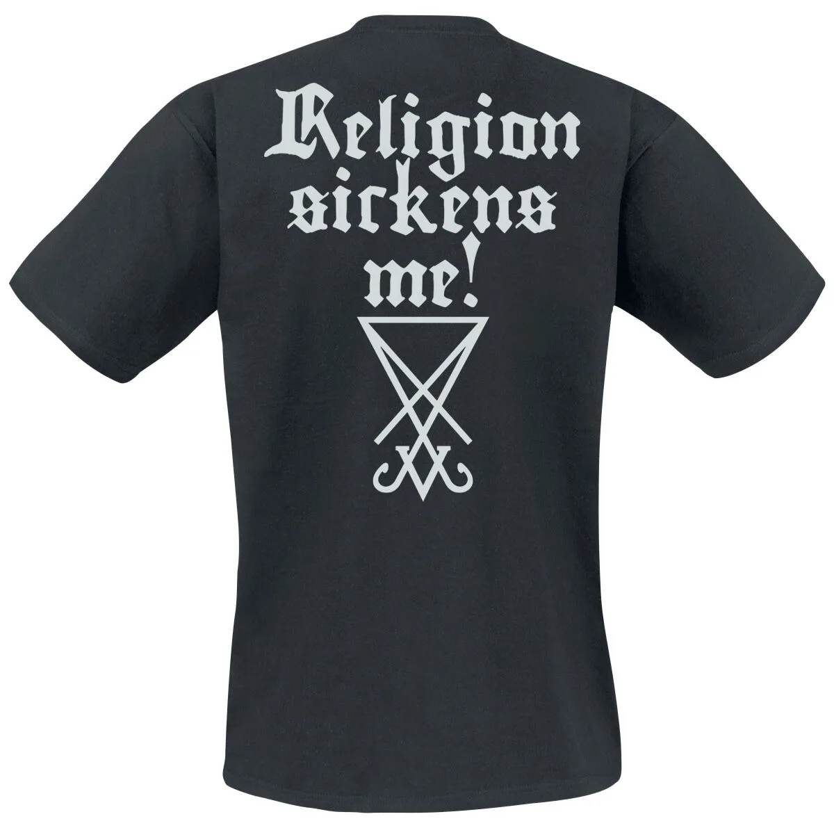 Dimmu Borgir in Sorte Diaboli Tee, Black Metal T-Shirt with Baphomet & Album Print, Band Fan Merch