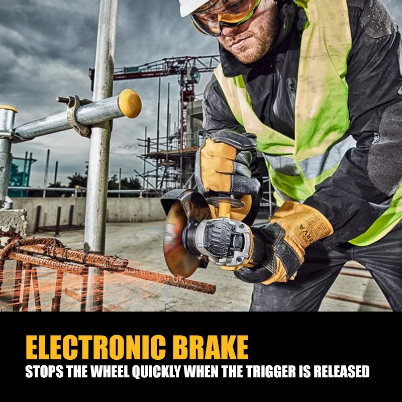 DEWALT-amoladora angular sin escobillas, herramienta eléctrica de 100 RPM, 20V, DCG406, 9000 MM