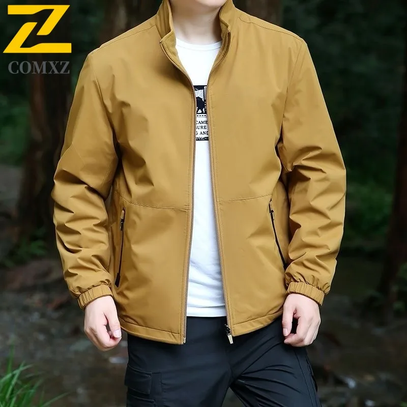 

Men Outdoor Tactical Jacket American Style Vintage Aviator Spring Autumn Baseball Multi-Pocket Waterproof windproof Sportwear