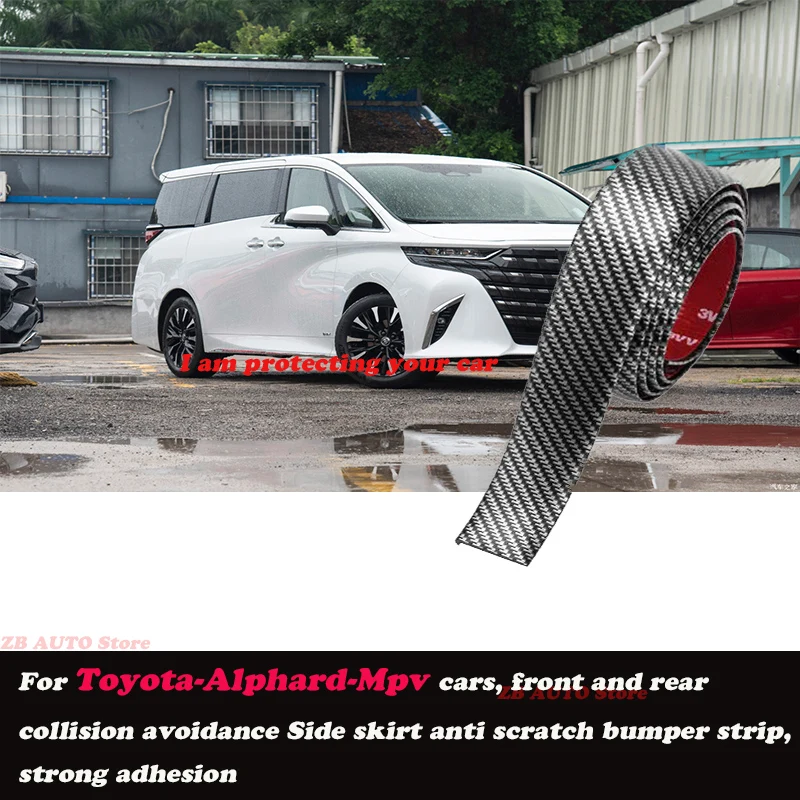 

Strong adhesive bumper strip, front and rear lip side skirts, collision and scratch resistant suitable For Toyota Alphard Mpv