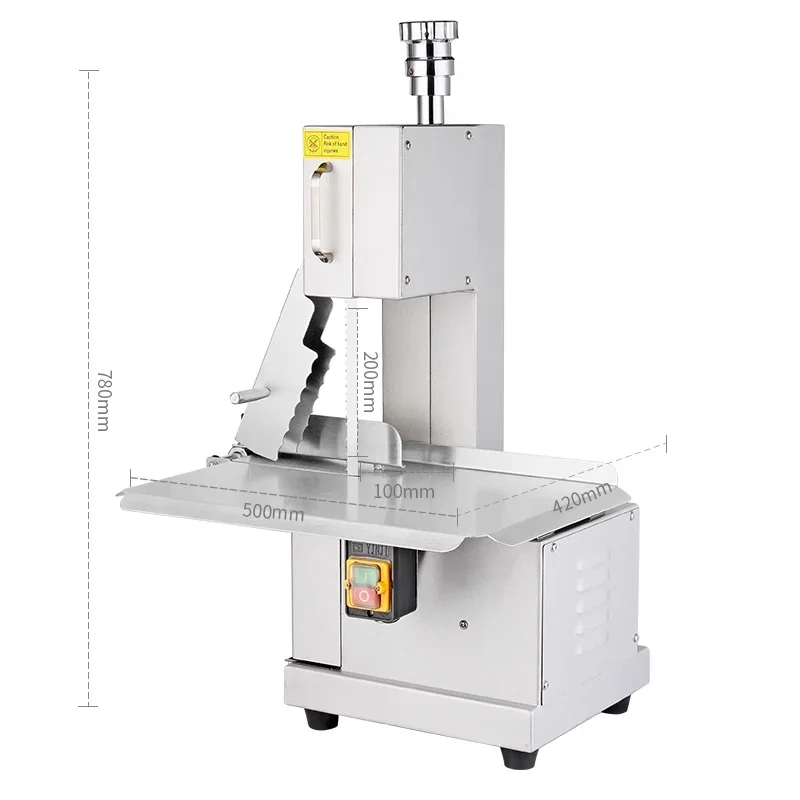 Automatic Bone Cutter Commercial Bone Sawing Cutting Machine Pork Ribs Frozen Pork Trotters Bone Steak Cutting Machine