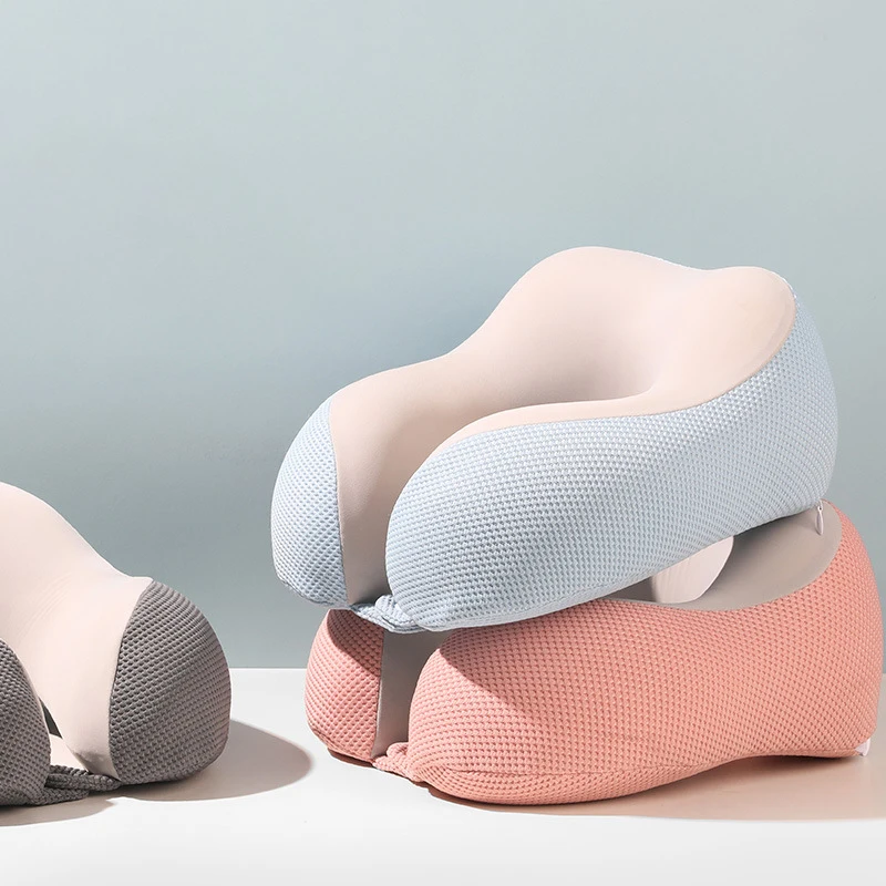 Ergonomical Slow Rebound Memory Foam Neck Pillow for Travel or Office Relieve Cervical Spine Pressure Summer Sleeping Pillow