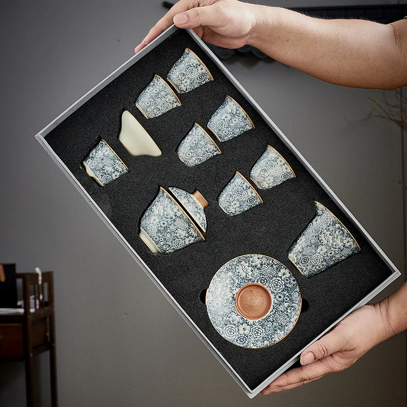 カンフーティーセット、高級実用的な手作りギフト、中国産カレーセラミックス