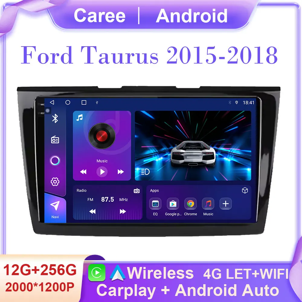 

Android Auto For Ford Taurus 2015-2018 Auto Radio Stereo Multimedia Player GPS Navigation Carplay QLED DSP 5G WIFI NO 2 DIN DVD