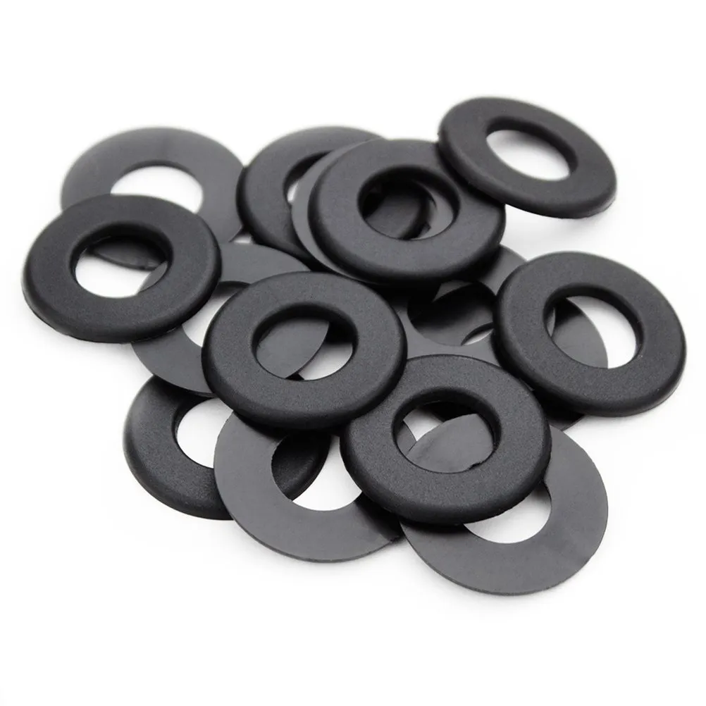 

16Pcs Black PVC Foosball Table Washers Standard 8 Rod Fit Protective Buffer Reduce Wear on Bearings Rubber Bumpers Accessories