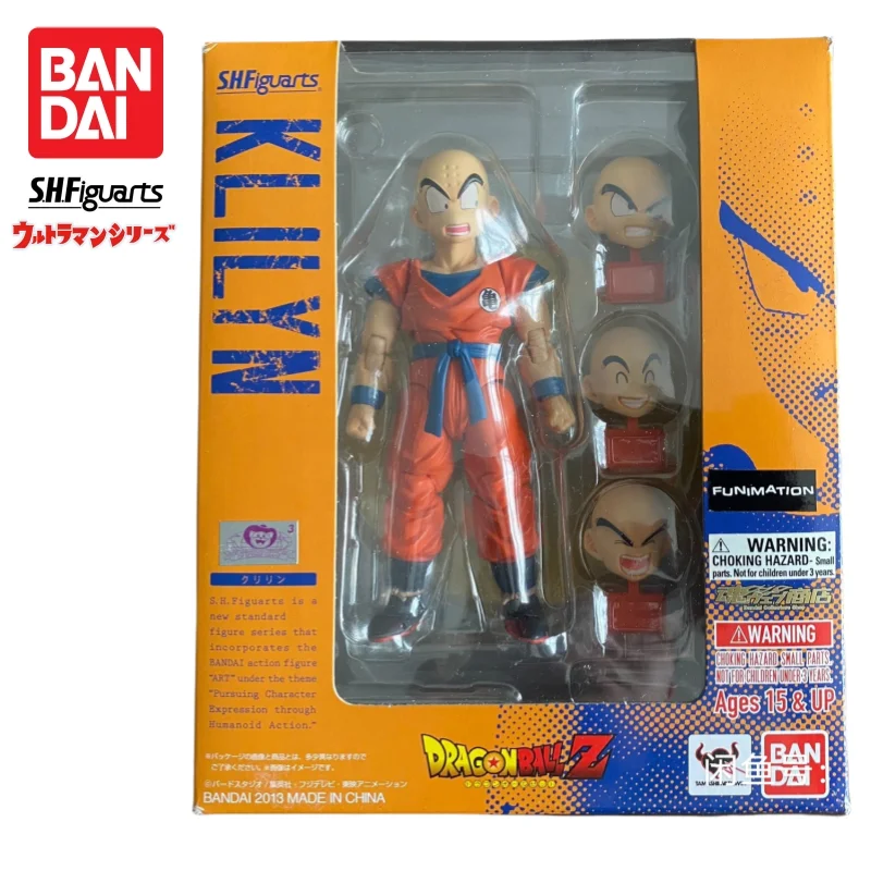 

In Stock Bandai S H Figuarts Original Dragon Ball Krillin Doll Brand New Boxed Action Figure Anime Characters Model Garage