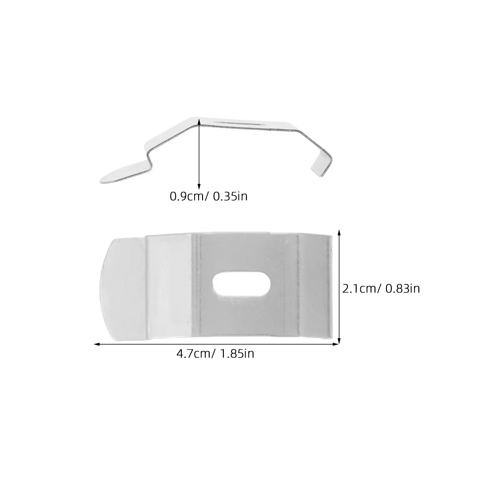 15Pcs Vertical Blind Headrail Mounting Bracket Top Mount Roller Shade Hardware Sturdy High Strength Metal Clip for Window Blinds