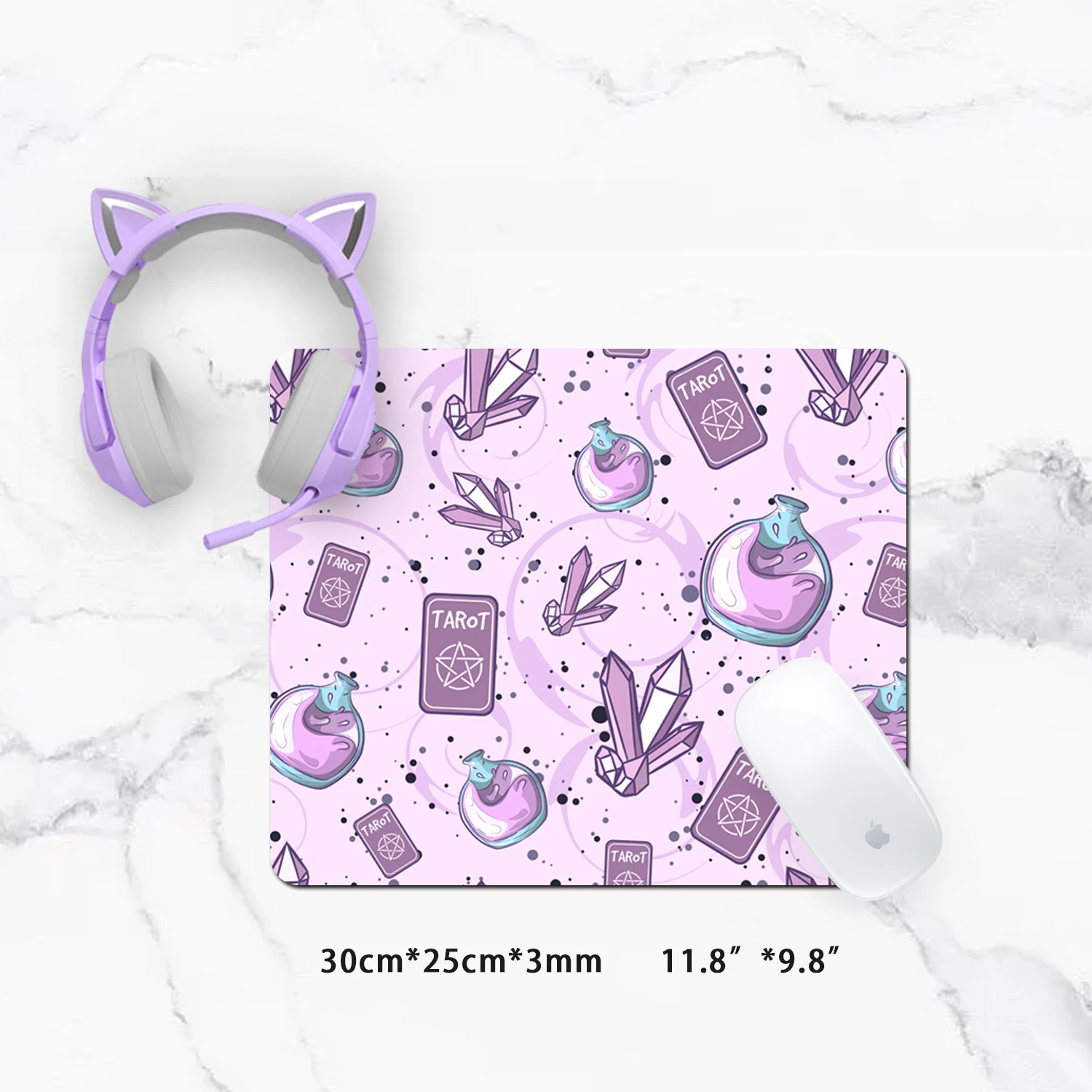 Extra Große Kawaii Tarot Hexe Zeug Gaming Maus Pad XXL Schreibtisch Matte Wasserdicht Rutschfeste Laptop Schreibtisch Zubehör