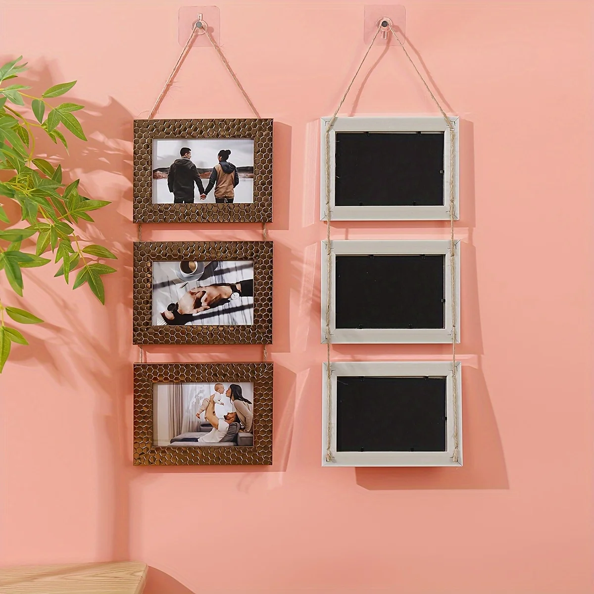 1pc Triplet Photo Frame Poster Display Photo Frame Family Photo Wall Decoration Photo Frame Set Pet Photo Couple Group Photo Cre