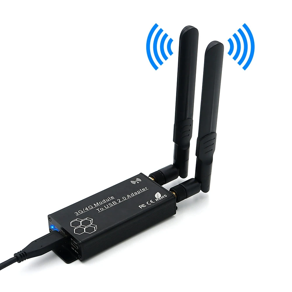 N-A26M Mini PCI-E to USB 2.0(TYPE C) Adapter with SIM Card Slot and Auxiliary Power Interface for WWAN/LTE Module