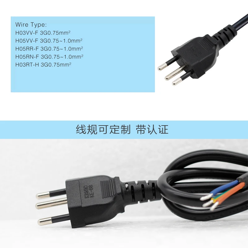 سلك طاقة التوصيل القياسي السويسري إلى معالجة الذيل 10 أمبير 250 فولت للكمبيوتر