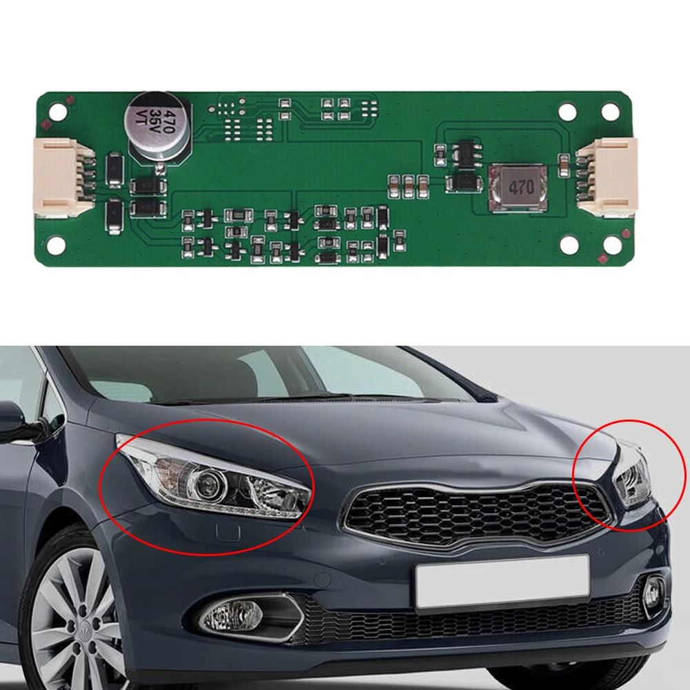 

1/2 шт. автомобильный светодиодный драйвер DRL, плата контроллера дневных ходовых огней, комплект для ремонта фар, светодиодный блок управления для Kia Ceed 2012-2016